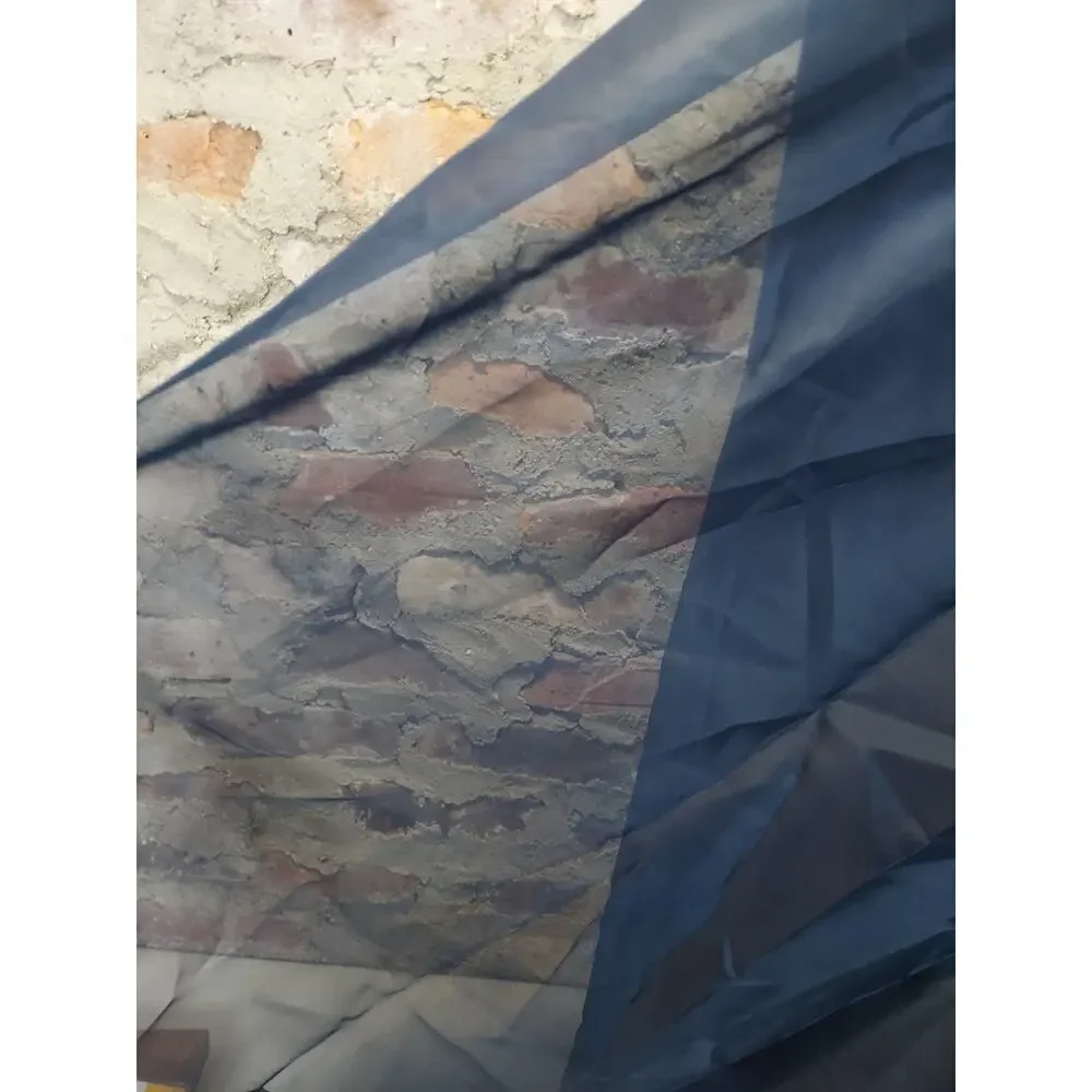 Sheer Curtain Panel Navy Blue Light Filtering Window Treatment 84 inches long
